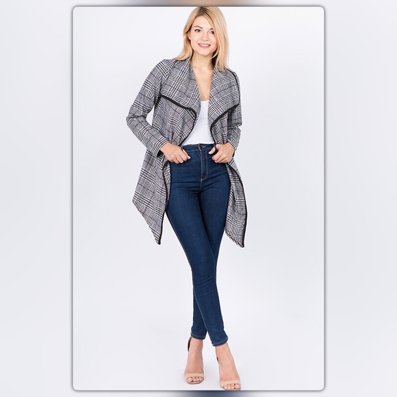 The NEW Boutique Jackets & Coats Gray Plaid Blazer Poshmark